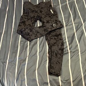 Gymshark Charcoal Camouflage Leggings